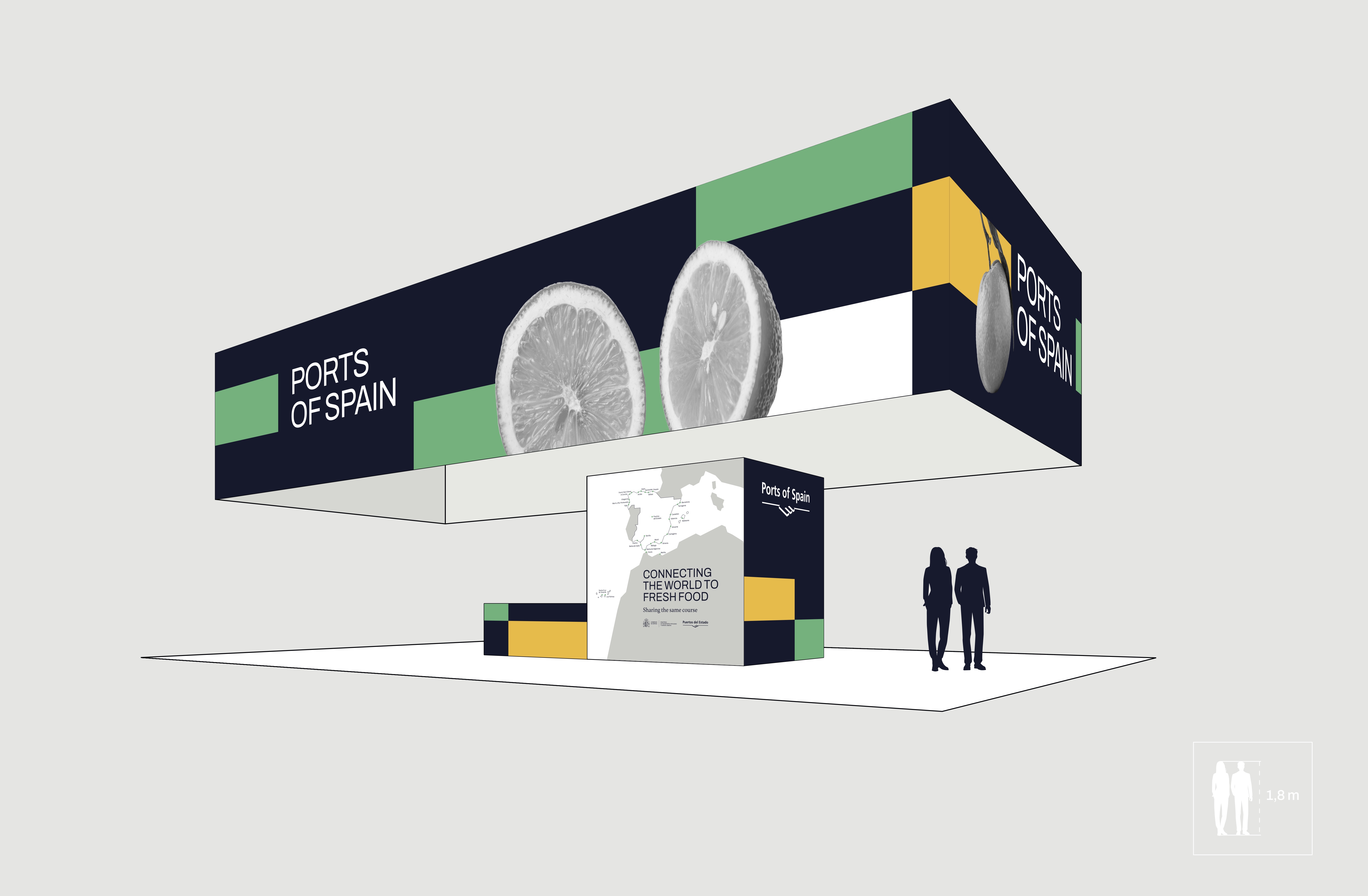 Diseño del stand principal sector derecho